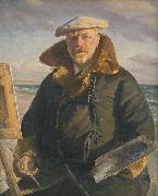 Michael Ancher Self portrait oil